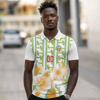Custom Ivory Coast Heritage Elephants Never Fall Polo Shirt