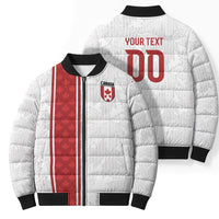 Custom Canada Our Game Now Bomber Puffer Jacket Let's Go Canada Victory World Football