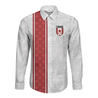Custom Canada Our Game Now Long Sleeve Button Shirt Let's Go Canada Victory World Football