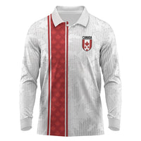 Custom Canada Our Game Now Long Sleeve Polo Shirt Let's Go Canada Victory World Football