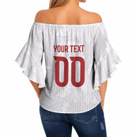 Custom Canada Our Game Now Off Shoulder Wrap Waist Top Let's Go Canada Victory World Football