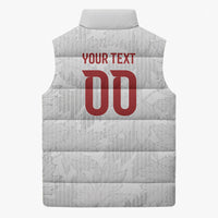 Custom Canada Our Game Now Sleeveless Puffer Jacket Let's Go Canada Victory World Football