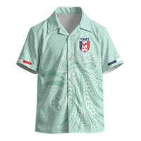 Custom France Coq Gaulois Heritage Kid Hawaiian Shirt Allez les Bleus Aux Armes