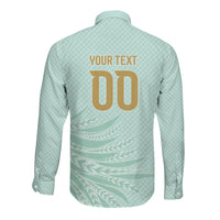 Custom France Coq Gaulois Heritage Long Sleeve Button Shirt Allez les Bleus Aux Armes