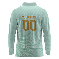 Custom France Coq Gaulois Heritage Long Sleeve Polo Shirt Allez les Bleus Aux Armes
