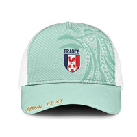 Personalized France Coq Gaulois Heritage Mesh Trucker Cap Allez les Bleus Aux Armes