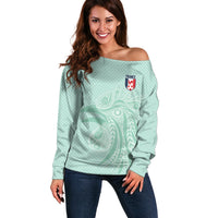 Custom France Coq Gaulois Heritage Off Shoulder Sweater Allez les Bleus Aux Armes