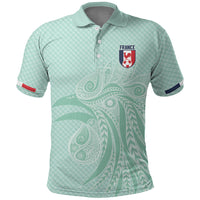 Custom France Coq Gaulois Heritage Polo Shirt Allez les Bleus Aux Armes