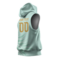 Custom France Coq Gaulois Heritage Sleeveless Hoodie Allez les Bleus Aux Armes