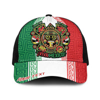 Personalized Mexico Aztec Eagle Heritage Baseball Net Cap iViva Mexico Canta y no llores