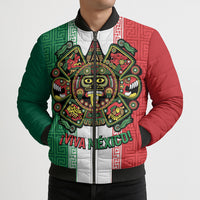 Custom Mexico Aztec Eagle Heritage Bomber Puffer Jacket iViva Mexico Canta y no llores