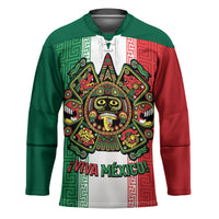 Custom Mexico Aztec Eagle Heritage Hockey Jersey iViva Mexico Canta y no llores