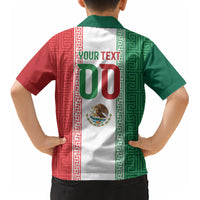 Custom Mexico Aztec Eagle Heritage Kid Hawaiian Shirt iViva Mexico Canta y no llores