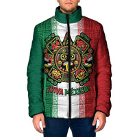 Custom Mexico Aztec Eagle Heritage Padded Jacket iViva Mexico Canta y no llores
