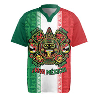 Custom Mexico Aztec Eagle Heritage Rugby Jersey iViva Mexico Canta y no llores