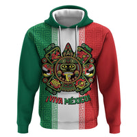 Custom Mexico Aztec Eagle Heritage Zip Hoodie iViva Mexico Canta y no llores