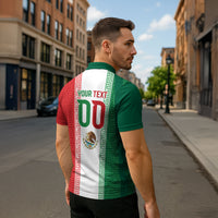 Custom Mexico Aztec Eagle Heritage Zipper Polo Shirt iViva Mexico Canta y no llores