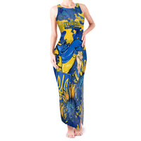 Ukraine Tank Maxi Dress Glory To Ukraine 32nd Independence Anniversary - Wonder Print Shop