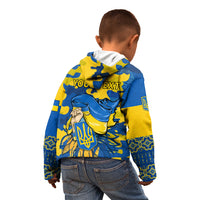 Personalised Ukraine Kid Hoodie Glory To Ukraine 32nd Independence Anniversary - Wonder Print Shop