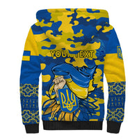 Personalised Ukraine Sherpa Hoodie Glory To Ukraine 32nd Independence Anniversary - Wonder Print Shop