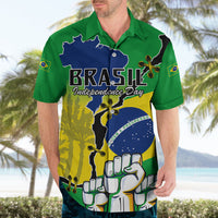 Brasil Hawaiian Shirt Feliz Dia da Independencia - Wonder Print Shop