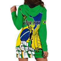 Personalised Brasil Hoodie Dress Feliz Dia da Independencia - Wonder Print Shop