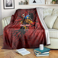 Personalized Kosova Albanian Roots Blanket Kosova Albanian Eagle Flag - Wonder Print Shop
