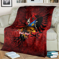 Personalized Kosova Albanian Roots Blanket Kosova Albanian Eagle Flag - Wonder Print Shop
