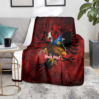 Personalized Kosova Albanian Roots Blanket Kosova Albanian Eagle Flag - Wonder Print Shop