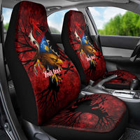 Personalized Kosova Albanian Roots Car Seat Cover Kosova Albanian Eagle Flag - Wonder Print Shop
