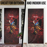 Personalized Kosova Albanian Roots Door Cover Kosova Albanian Eagle Flag - Wonder Print Shop