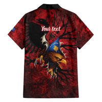 Personalized Kosova Albanian Roots Family Matching Puletasi and Hawaiian Shirt Kosova Albanian Eagle Flag - Wonder Print Shop