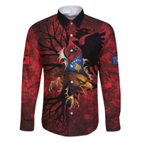 Personalized Kosova Albanian Roots Family Matching Puletasi and Hawaiian Shirt Kosova Albanian Eagle Flag - Wonder Print Shop
