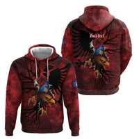 Personalized Kosova Albanian Roots Hoodie Kosova Albanian Eagle Flag - Wonder Print Shop