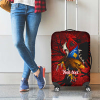 Personalized Kosova Albanian Roots Luggage Cover Kosova Albanian Eagle Flag - Wonder Print Shop