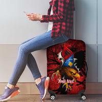 Personalized Kosova Albanian Roots Luggage Cover Kosova Albanian Eagle Flag - Wonder Print Shop