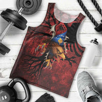 Personalized Kosova Albanian Roots Men Tank Top Kosova Albanian Eagle Flag - Wonder Print Shop
