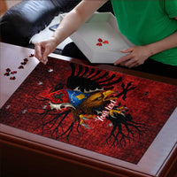 Personalized Kosova Albanian Roots Puzzle Kosova Albanian Eagle Flag - Wonder Print Shop