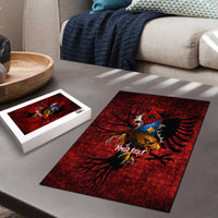 Personalized Kosova Albanian Roots Puzzle Kosova Albanian Eagle Flag - Wonder Print Shop