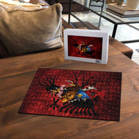 Personalized Kosova Albanian Roots Puzzle Kosova Albanian Eagle Flag - Wonder Print Shop