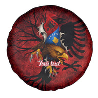 Personalized Kosova Albanian Roots Spare Tire Cover Kosova Albanian Eagle Flag - Wonder Print Shop