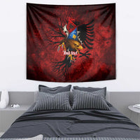 Personalized Kosova Albanian Roots Tapestry Kosova Albanian Eagle Flag - Wonder Print Shop