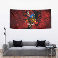 Personalized Kosova Albanian Roots Tapestry Kosova Albanian Eagle Flag - Wonder Print Shop
