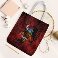 Personalized Kosova Albanian Roots Tote Bag Kosova Albanian Eagle Flag - Wonder Print Shop