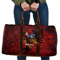Personalized Kosova Albanian Roots Travel Bag Kosova Albanian Eagle Flag - Wonder Print Shop