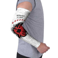 Personalized Kosova E Lire Arm Sleeves Kosova Albanian Flag - Wonder Print Shop