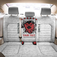 Personalized Kosova E Lire Back Car Seat Cover Kosova Albanian Flag - Wonder Print Shop