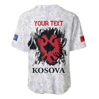 Personalized Kosova E Lire Baseball Jersey Kosova Albanian Flag - Wonder Print Shop