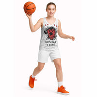 Personalized Kosova E Lire Basketball Jersey Kosova Albanian Flag - Wonder Print Shop