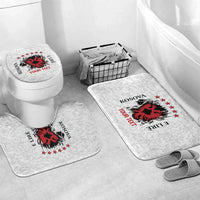 Personalized Kosova E Lire Bathroom Set Kosova Albanian Flag - Wonder Print Shop